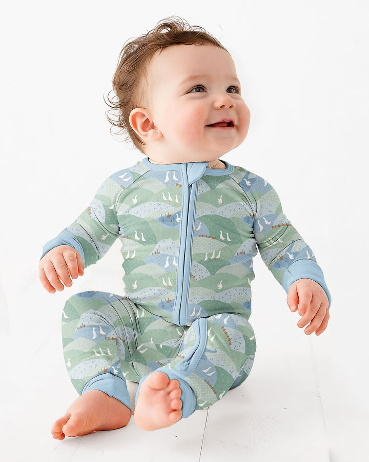 Wandering Geese Family Matching Bamboo Convertible Zippy