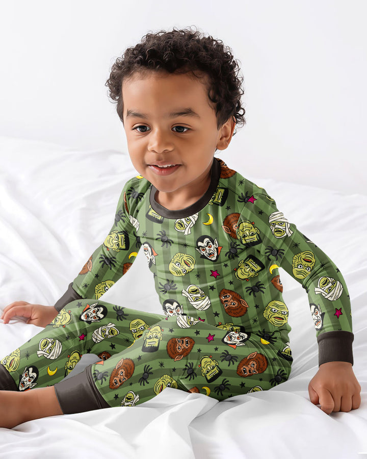 Template Bamboo Two Piece Long Sleeve Pyjamas Set