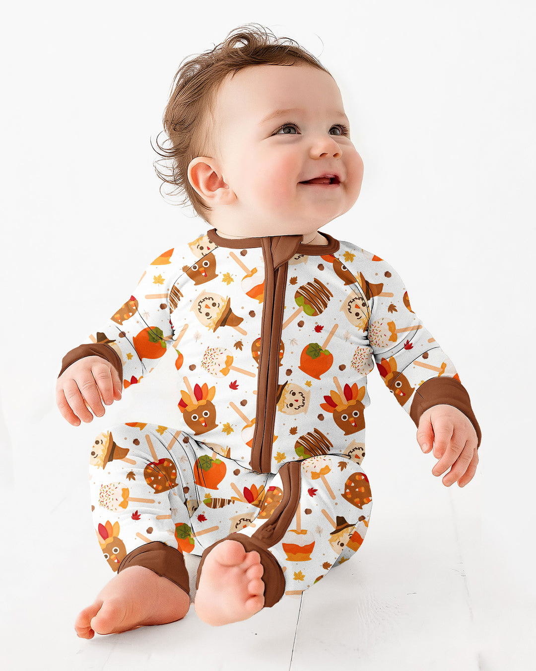 Fall Caramel Apple Family Matching Bamboo Convertible Zippy