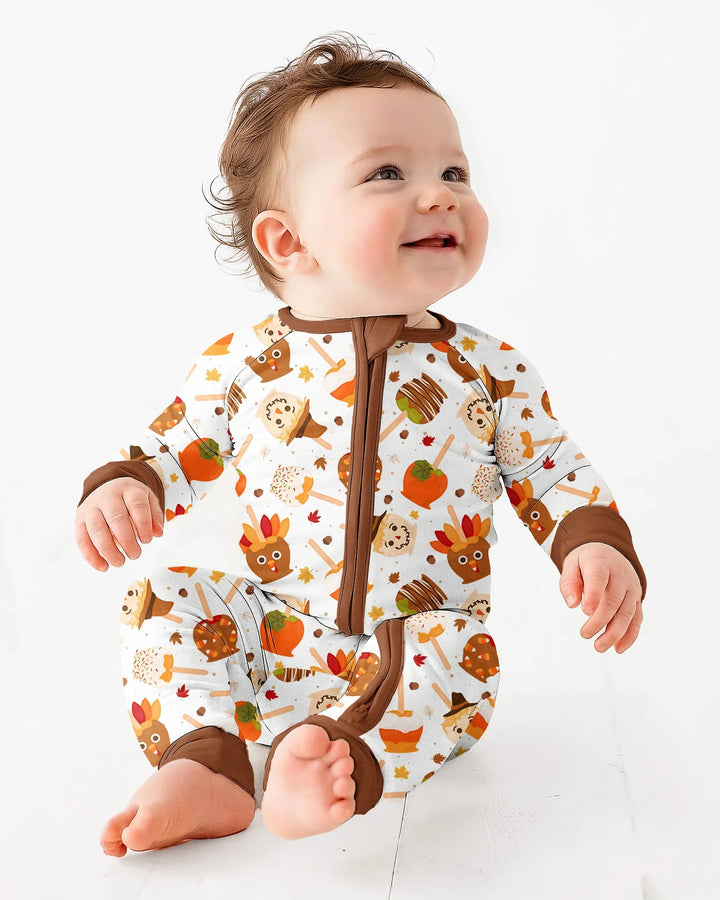 Fall Caramel Apple Family Matching Bamboo Convertible Zippy