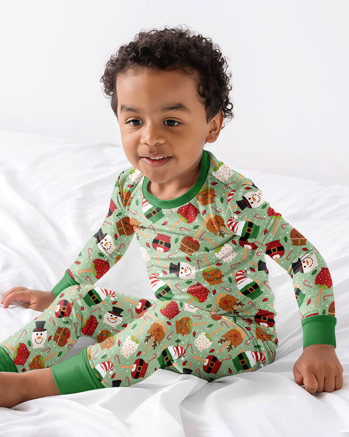 Template Bamboo Two Piece Long Sleeve Pyjamas Set