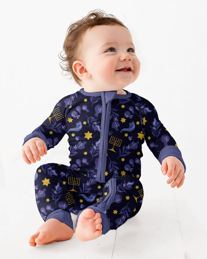 Rosh Hashanah Night Family Matching Bamboo Convertible Zippy
