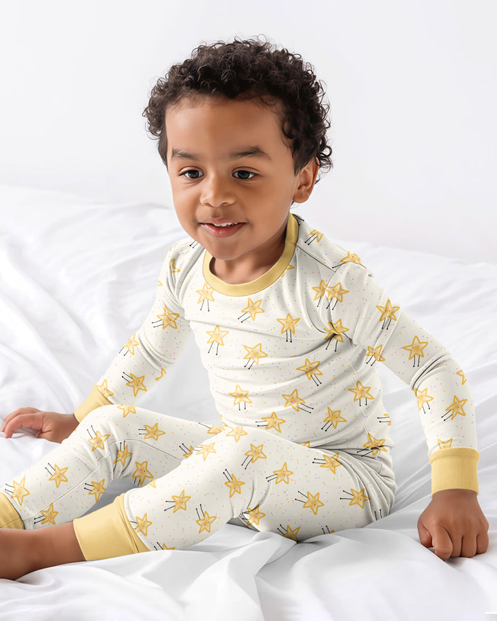 Template Bamboo Two Piece Long Sleeve Pyjamas Set