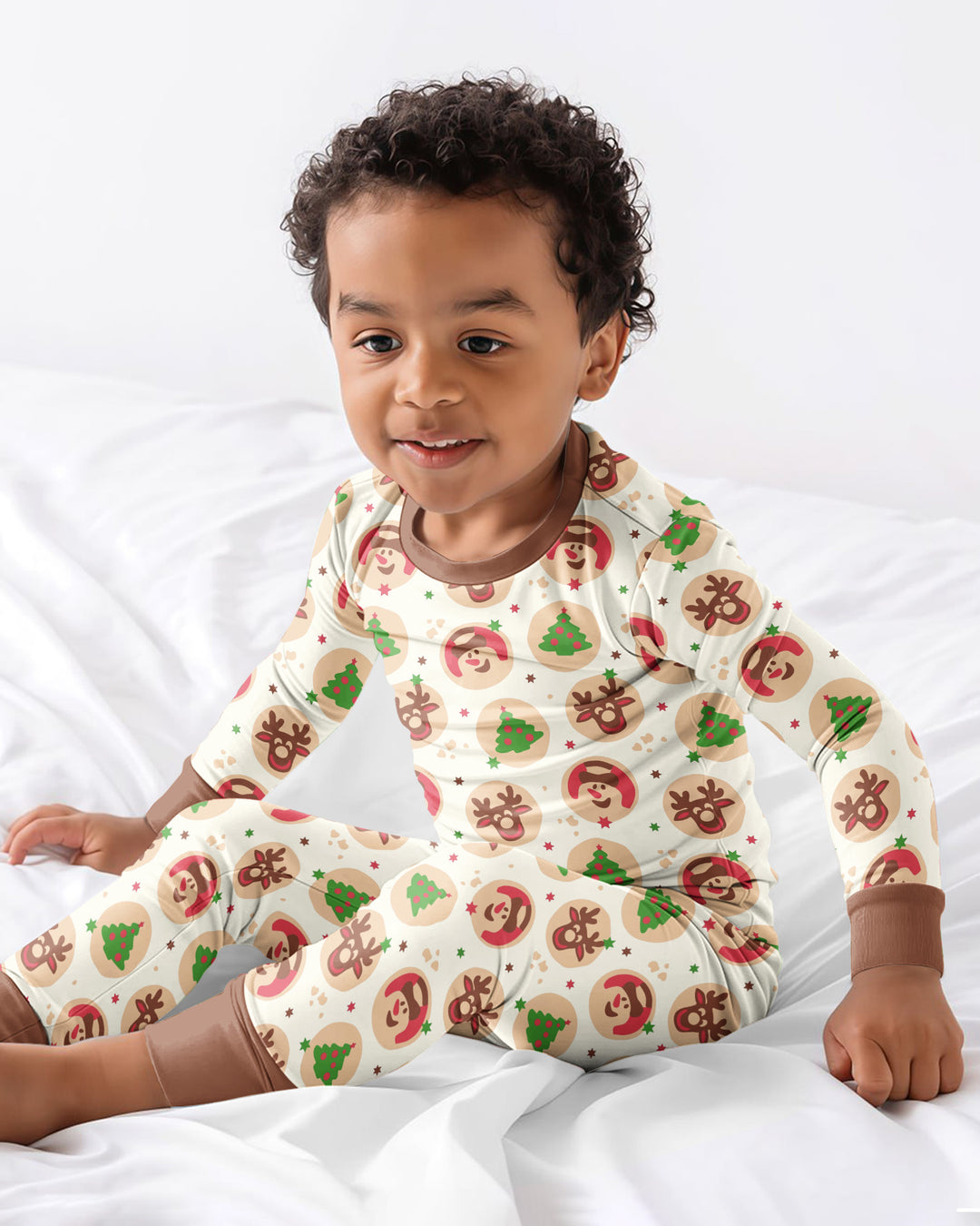 Template Bamboo Two Piece Long Sleeve Pyjamas Set