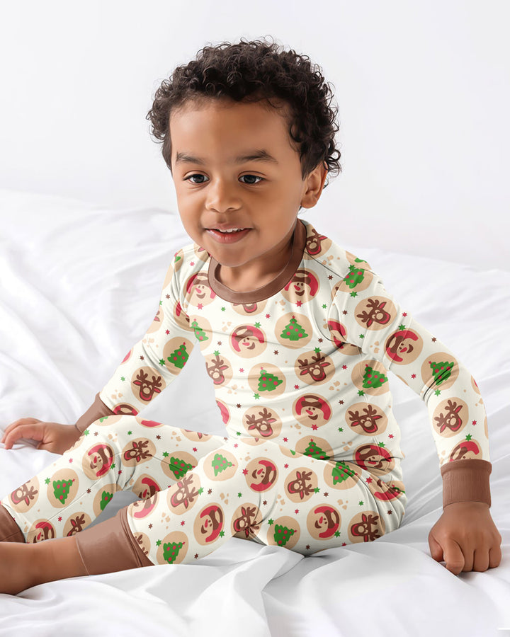 Template Bamboo Two Piece Long Sleeve Pyjamas Set
