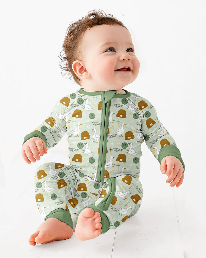Jesus Loves You Silly Goose Bamboo Convertible Zippy