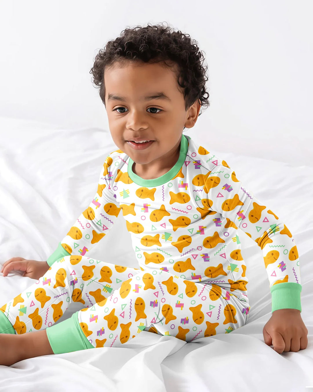 Template Bamboo Two Piece Long Sleeve Pyjamas Set