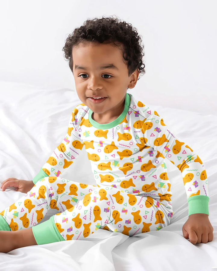 Template Bamboo Two Piece Long Sleeve Pyjamas Set
