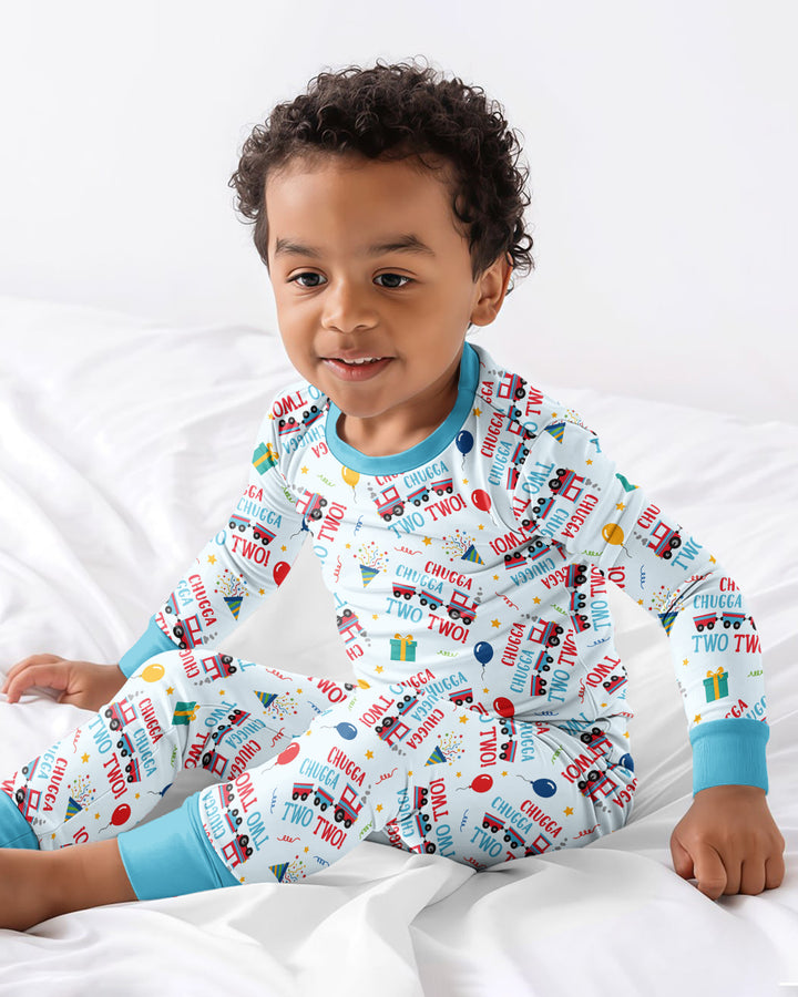 Chugga Chugga Two Bamboo Two Piece Long Sleeve Pajama Set