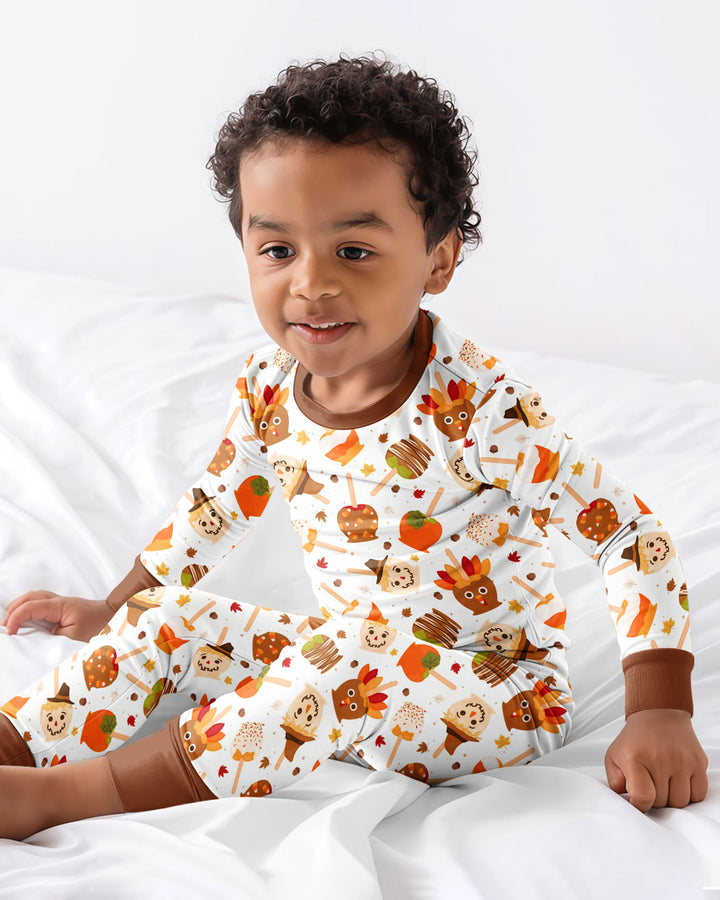 Template Bamboo Two Piece Long Sleeve Pyjamas Set