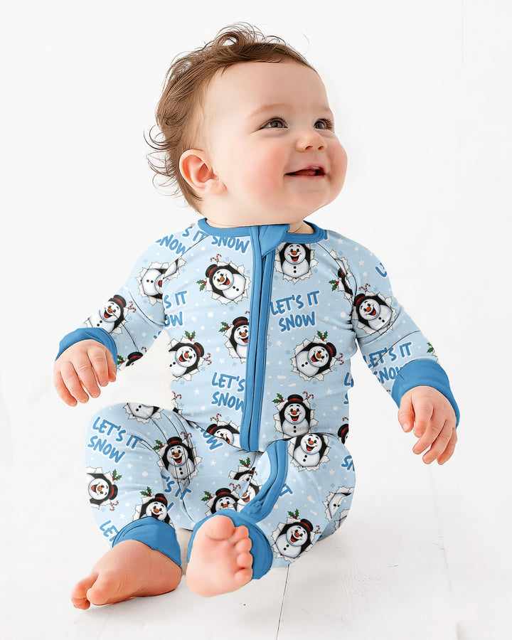 Funny Snowman Bamboo Convertible Zippy