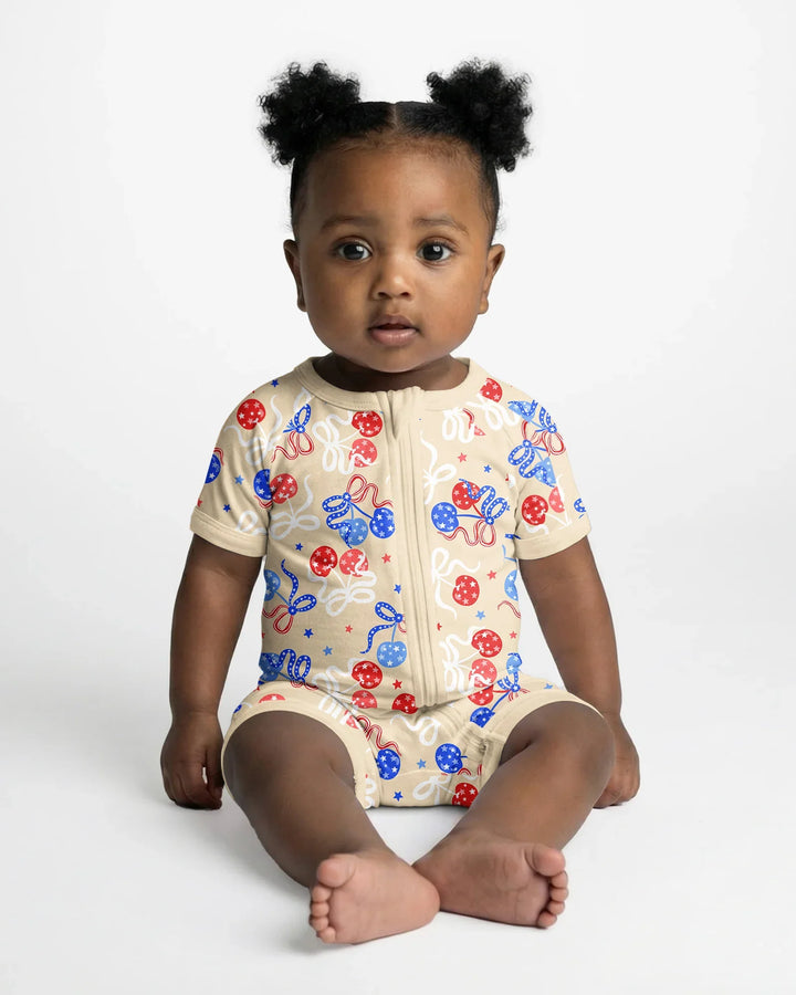 Cherry America 4th of July Bamboo Shorty Zippy