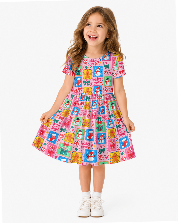 Merry & Bright Bamboo Twirl Dress
