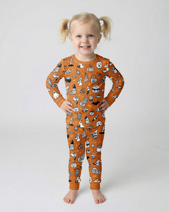 Template Bamboo Two Piece Long Sleeve Pyjamas Set