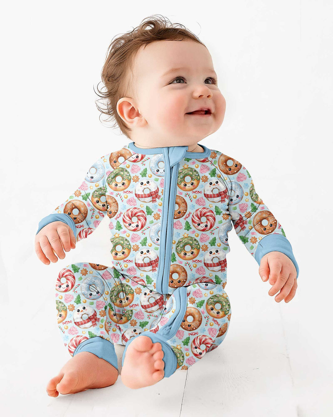 Kawaii Christmas Donuts Bamboo Convertible Zippy