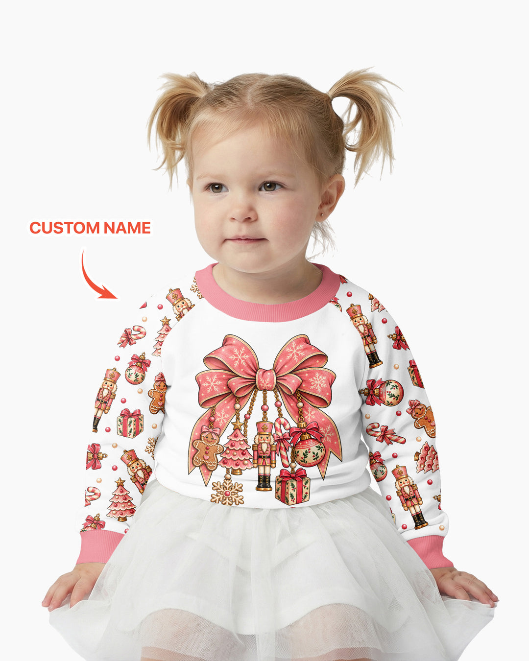 Custom Name Nutcracker The Bow Bamboo Crewneck Sweatshirt