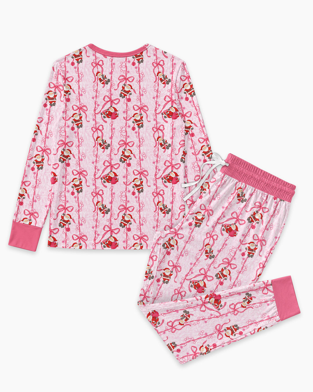 Sleigh All Day Santa Claus  Bamboo Women Pajama Set