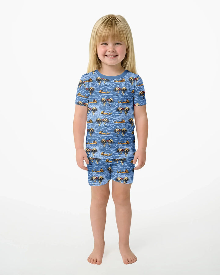 It's Lake Time Bamboo Two Piece Short Sleeve Shorts Pajama Set