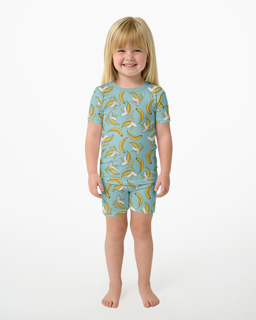 Bananas Bamboo Two Piece Short Sleeve Shorts Pyjamas Set