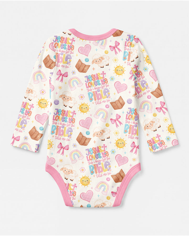 Jesus Loves Me This I Know Bamboo Bodysuit