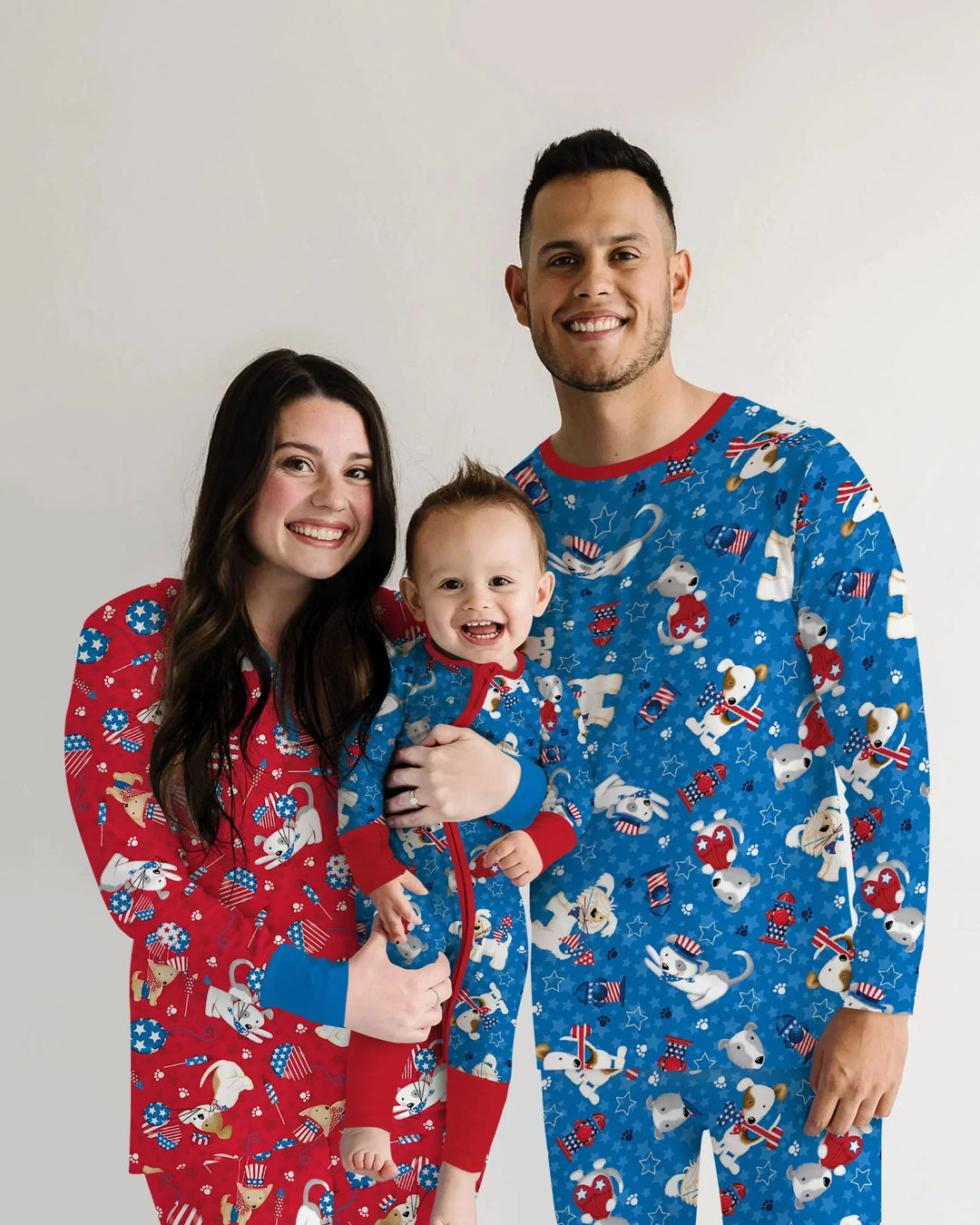 Red, White & Woof Family Matching Bamboo Men's Pajama Set