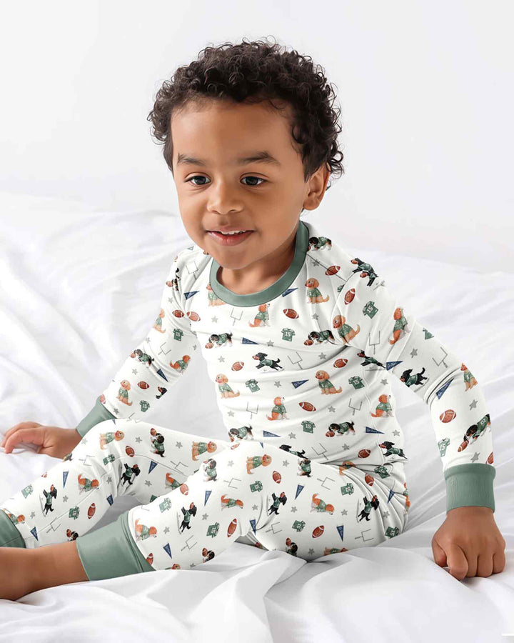Template Bamboo Two Piece Long Sleeve Pyjamas Set