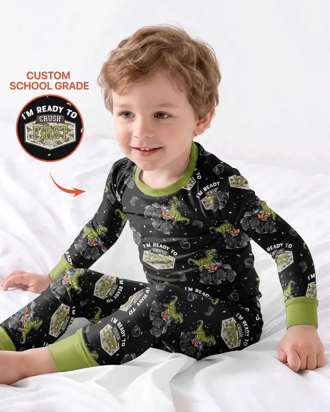 I'm Ready to Crush Bamboo Two Piece Long Sleeve Pajama Set