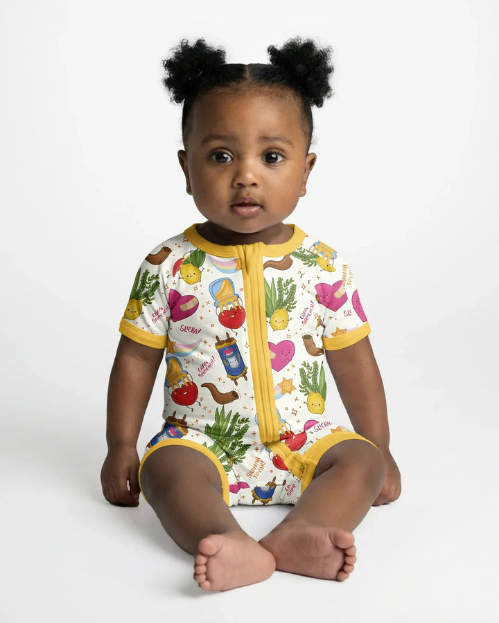 Jewish High Holidays Bamboo Shorty Zippy