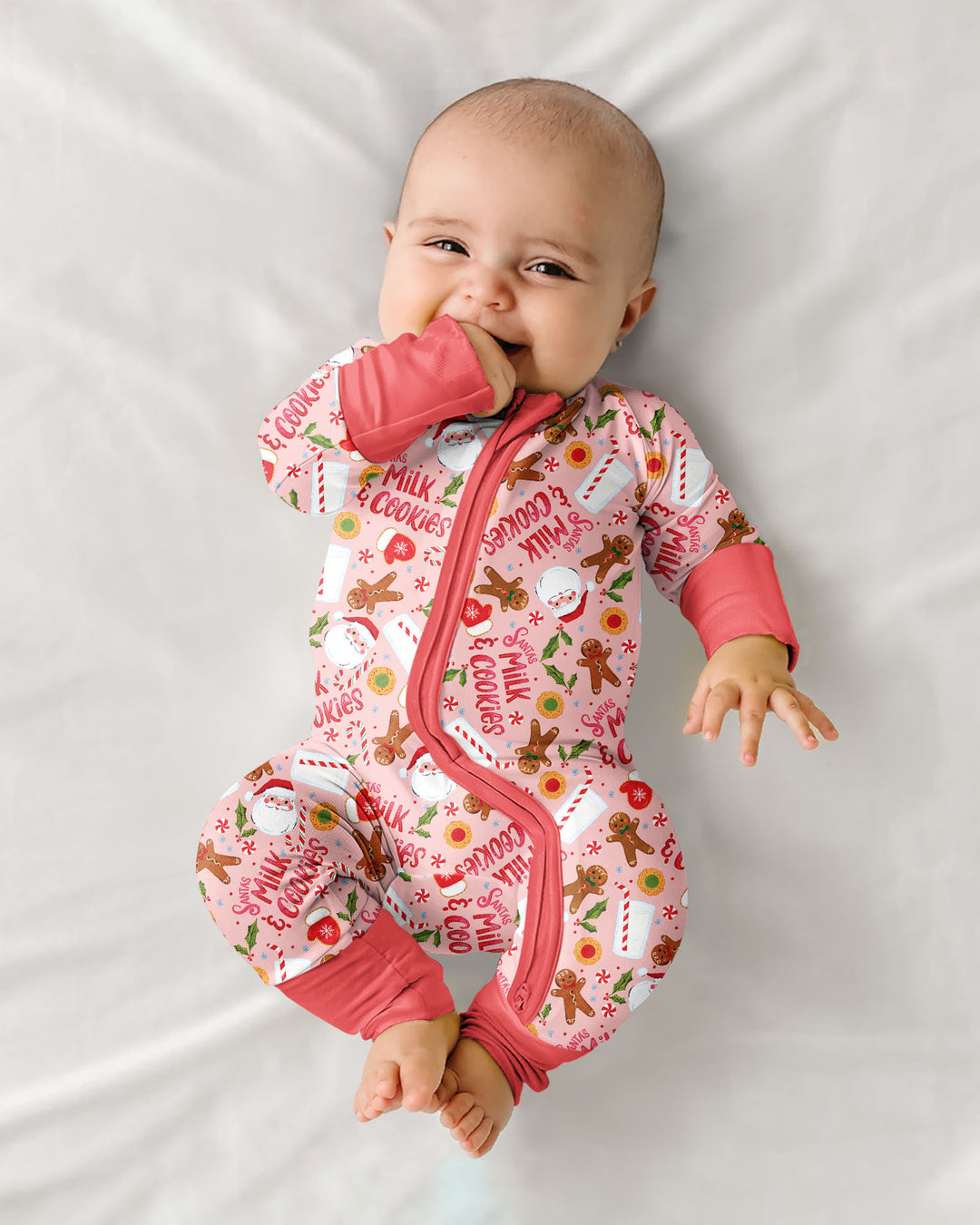 Santas, Milk and Cookies Bamboo Convertible Zippy