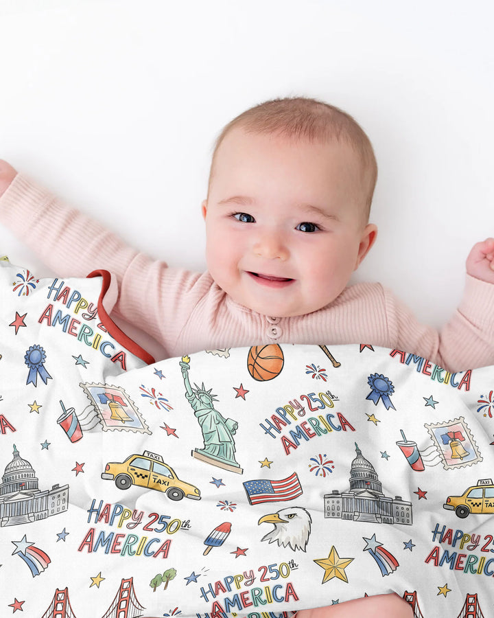 America 250 Celebration Bamboo Blanket