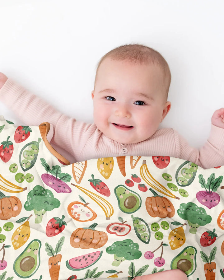 Veggie Friends Family Matching Bamboo Blanket
