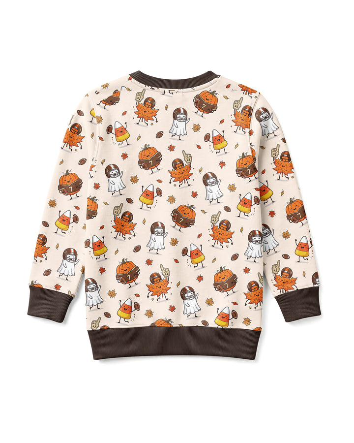 Fall Day Football Bamboo Crewneck Sweatshirt