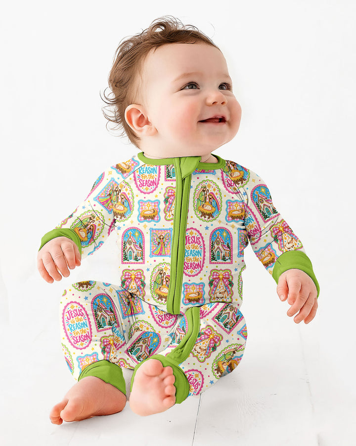 Nativity Jesus Is The Reason Bamboo Convertible Zippy