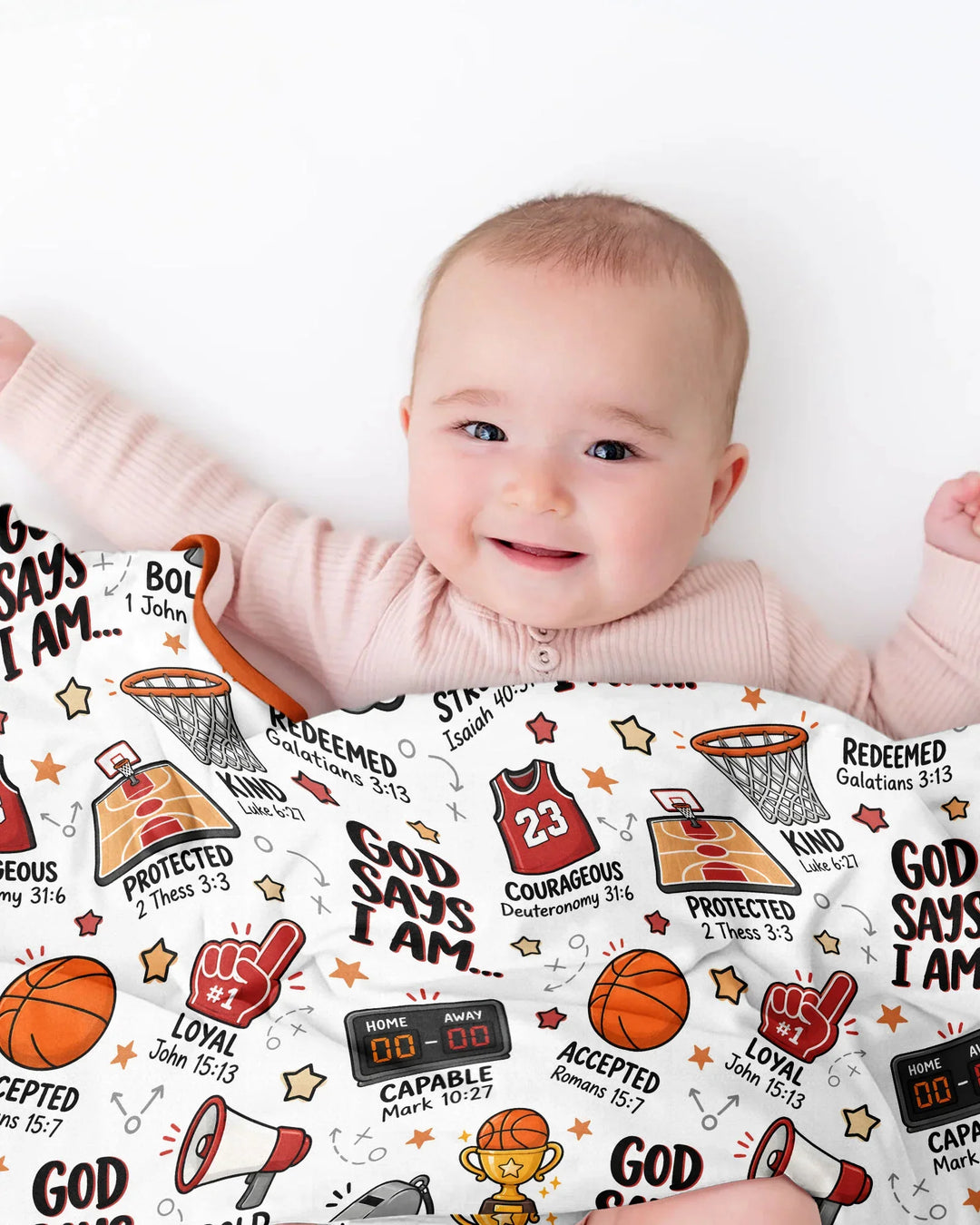 Basketball God Says I Am Bamboo Blanket