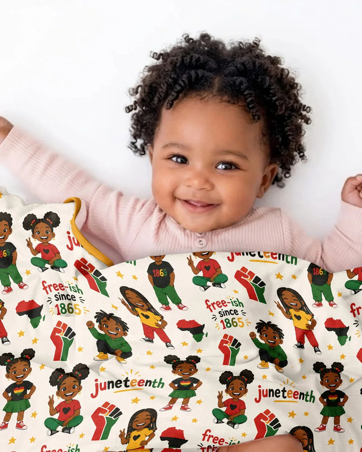 Juneteenth Free-ish Since 1865 Bamboo Blanket