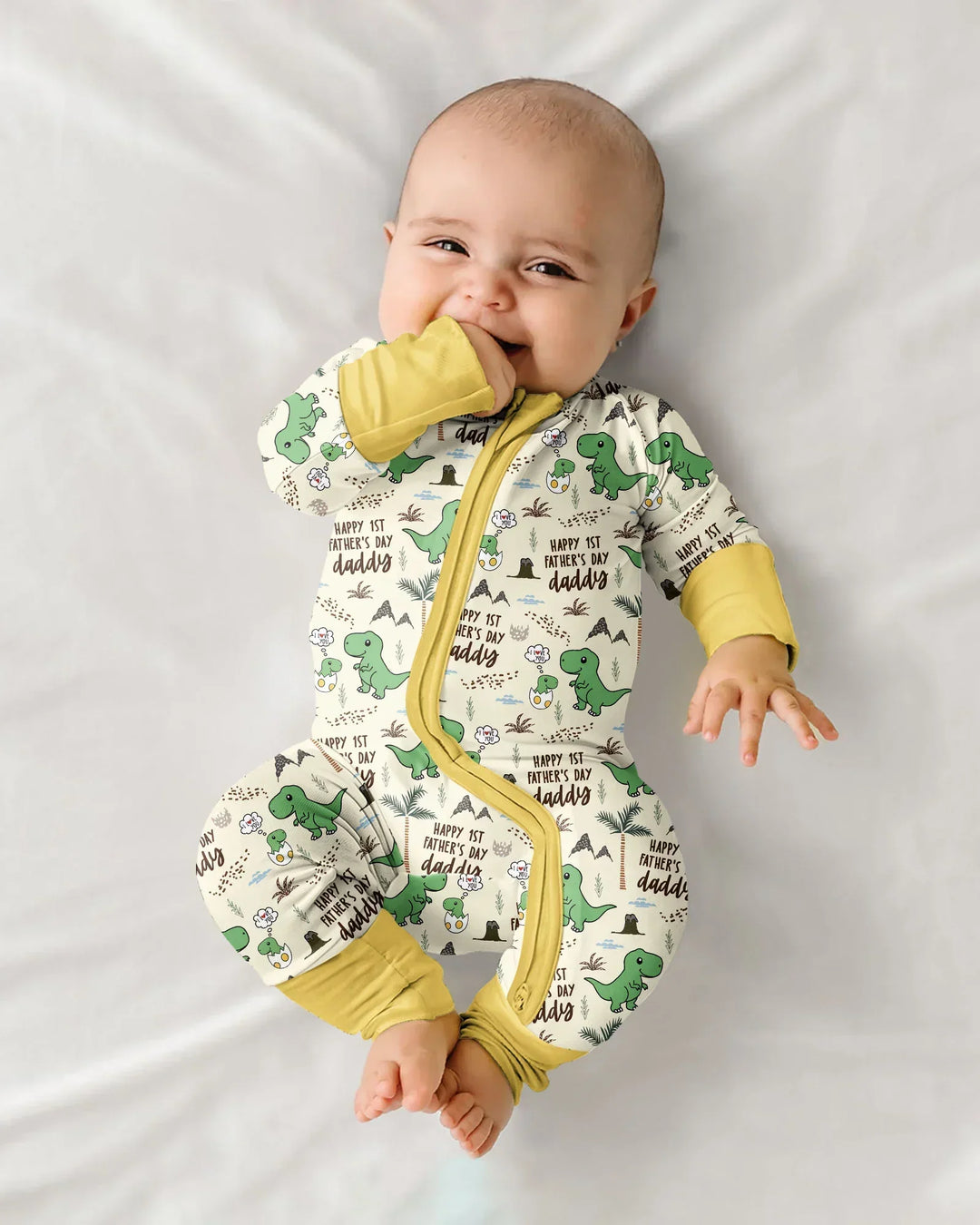 First Father's Day Daddysaurus Bamboo Convertible Zippy