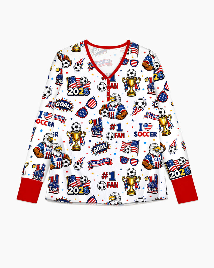USA Soccer 2026 Party Bamboo Women Pajama Set