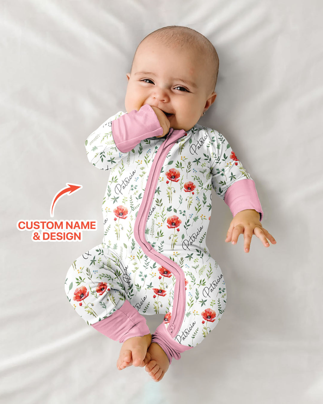 Birth Month Flower Bamboo Convertible Zippy
