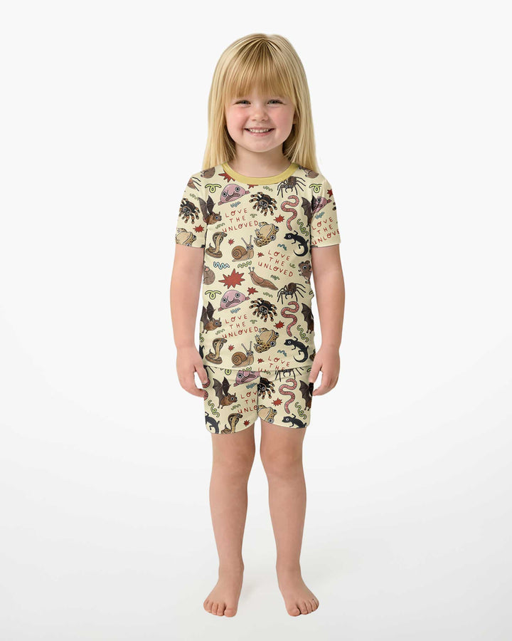 Love the Unloved Bamboo Two Piece Short Sleeve Shorts Pajama Set