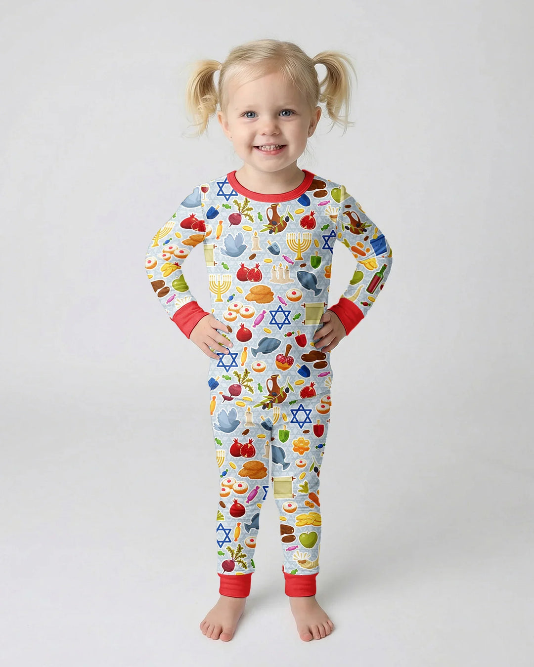 Shana Tovah Bamboo Two Piece Long Sleeve Pajama Set