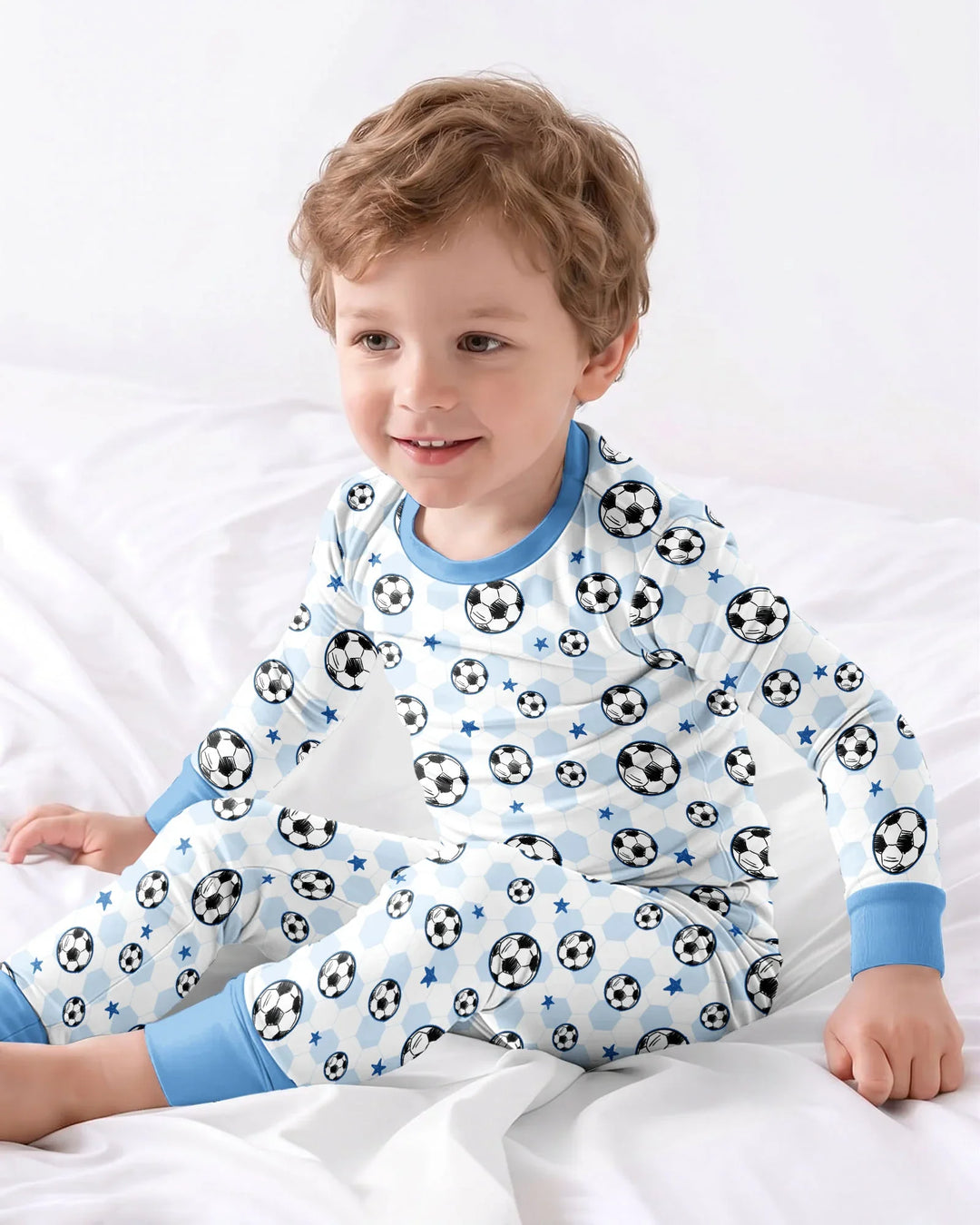 Goal Squad Family Matching Bamboo Two Piece Long Sleeve Pajama Set