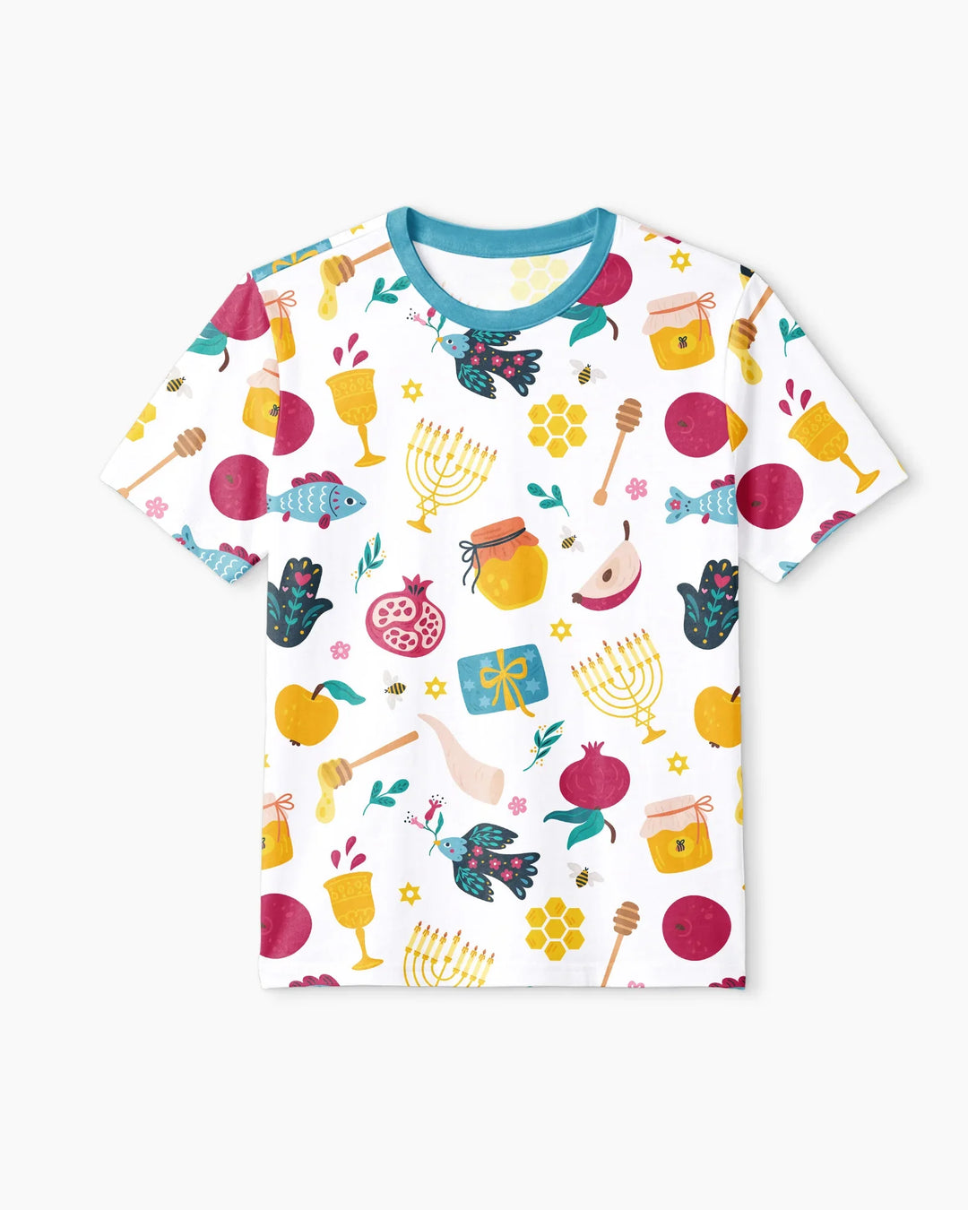 Shanah Tovah Party Men Short Sleeve Short Pajama Set
