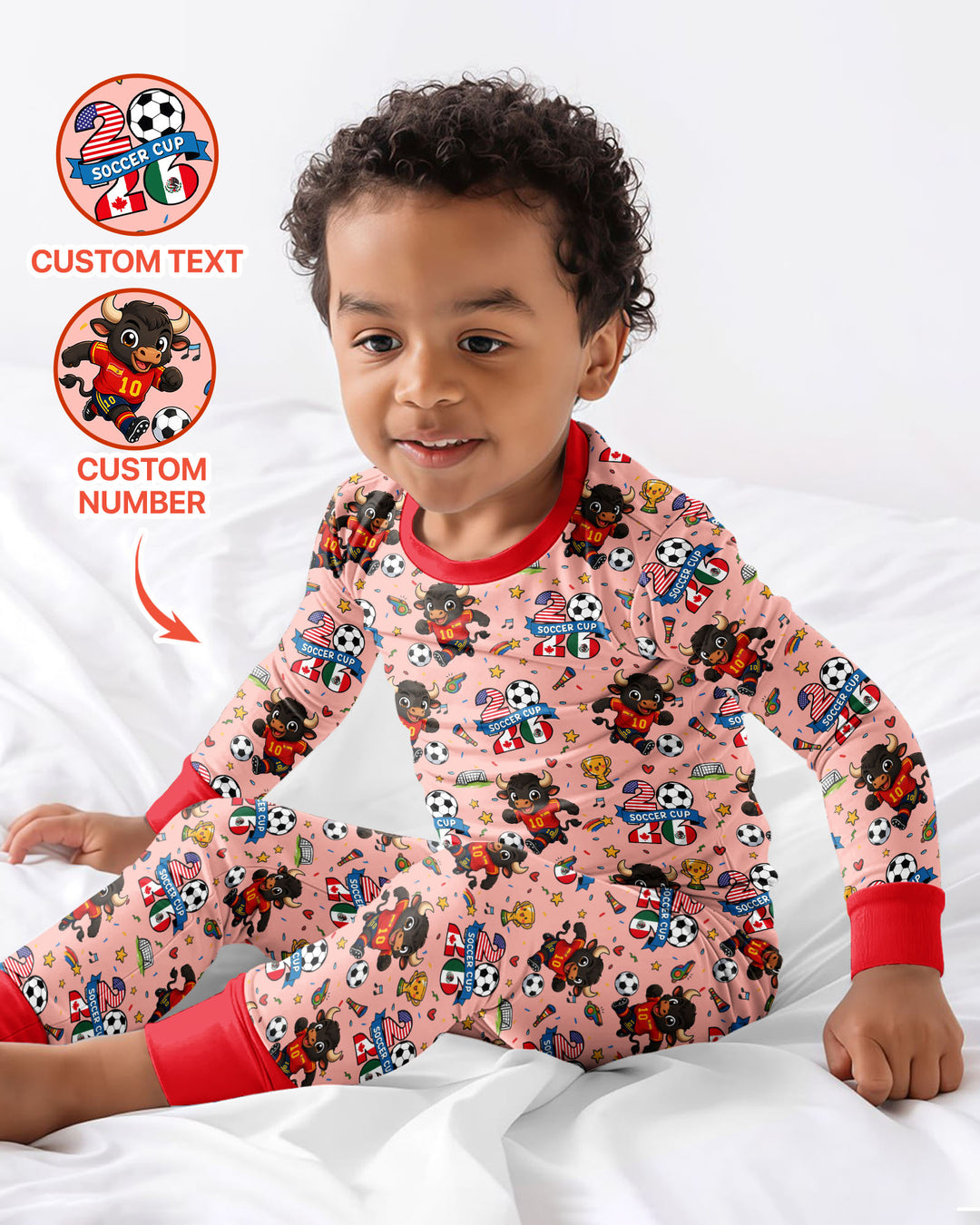 We Are The Champions Soccer Cup 2026 Bamboo Two Piece Long Sleeve Pajama Set