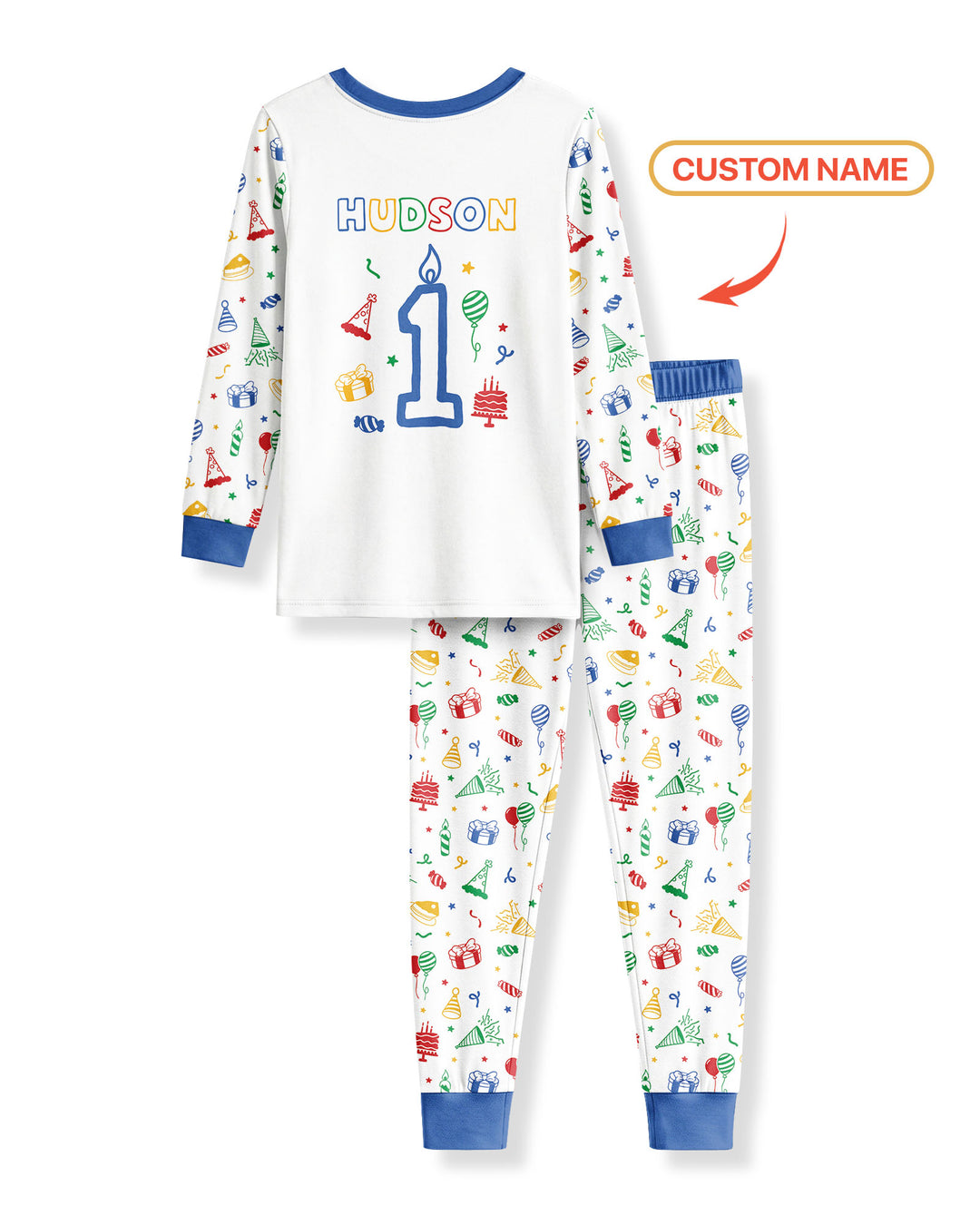 Custom Photo It's Fun To Be One Bamboo Two Piece Long Sleeve Pajama Set