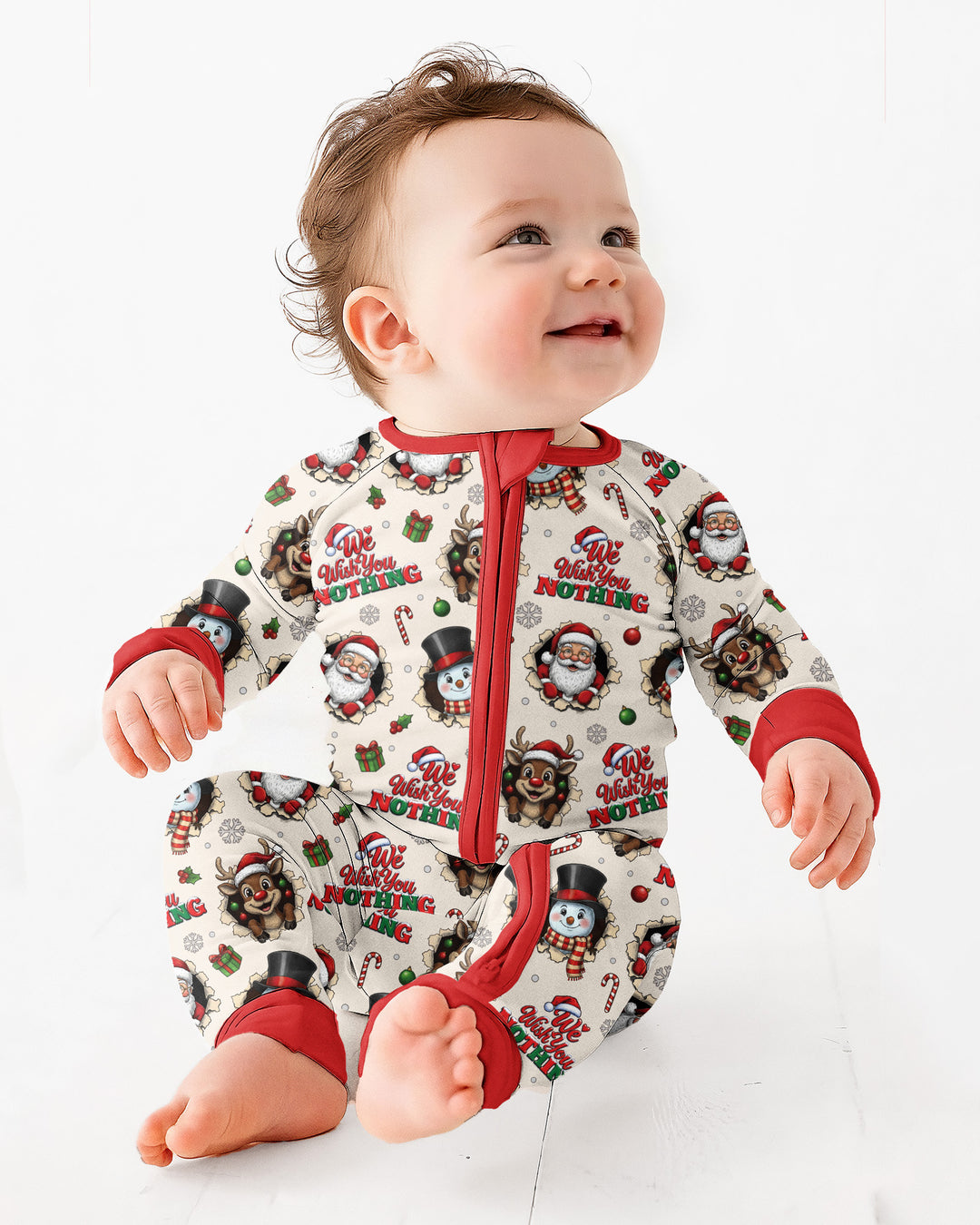 Funny Butt Christmas Squad Bamboo Convertible Zippy