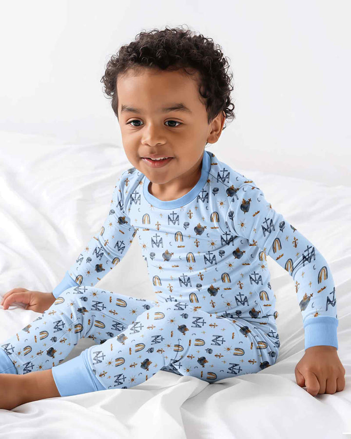 Template Bamboo Two Piece Long Sleeve Pyjamas Set
