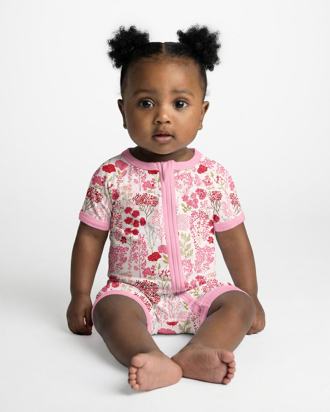 Blushing Wildflowers Bamboo Shorty Zippy