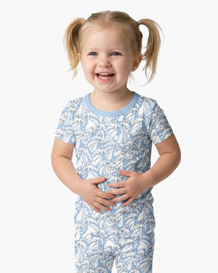 Ghostly Threads Bamboo Two Piece Short Sleeve Pajama Set