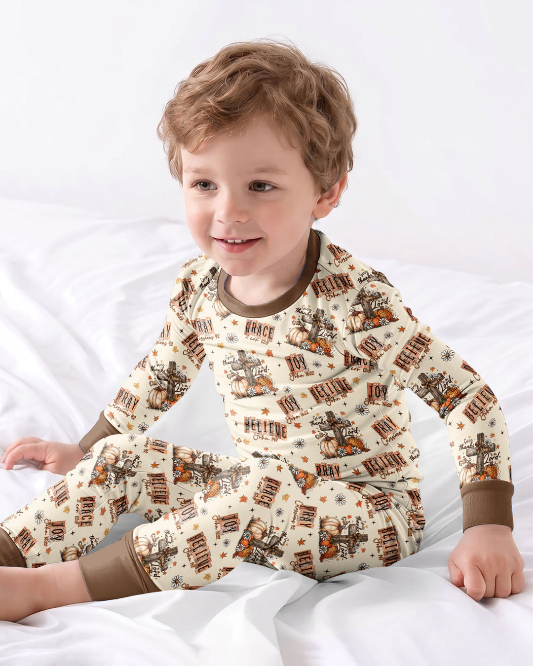 Template Bamboo Two Piece Long Sleeve Pyjamas Set