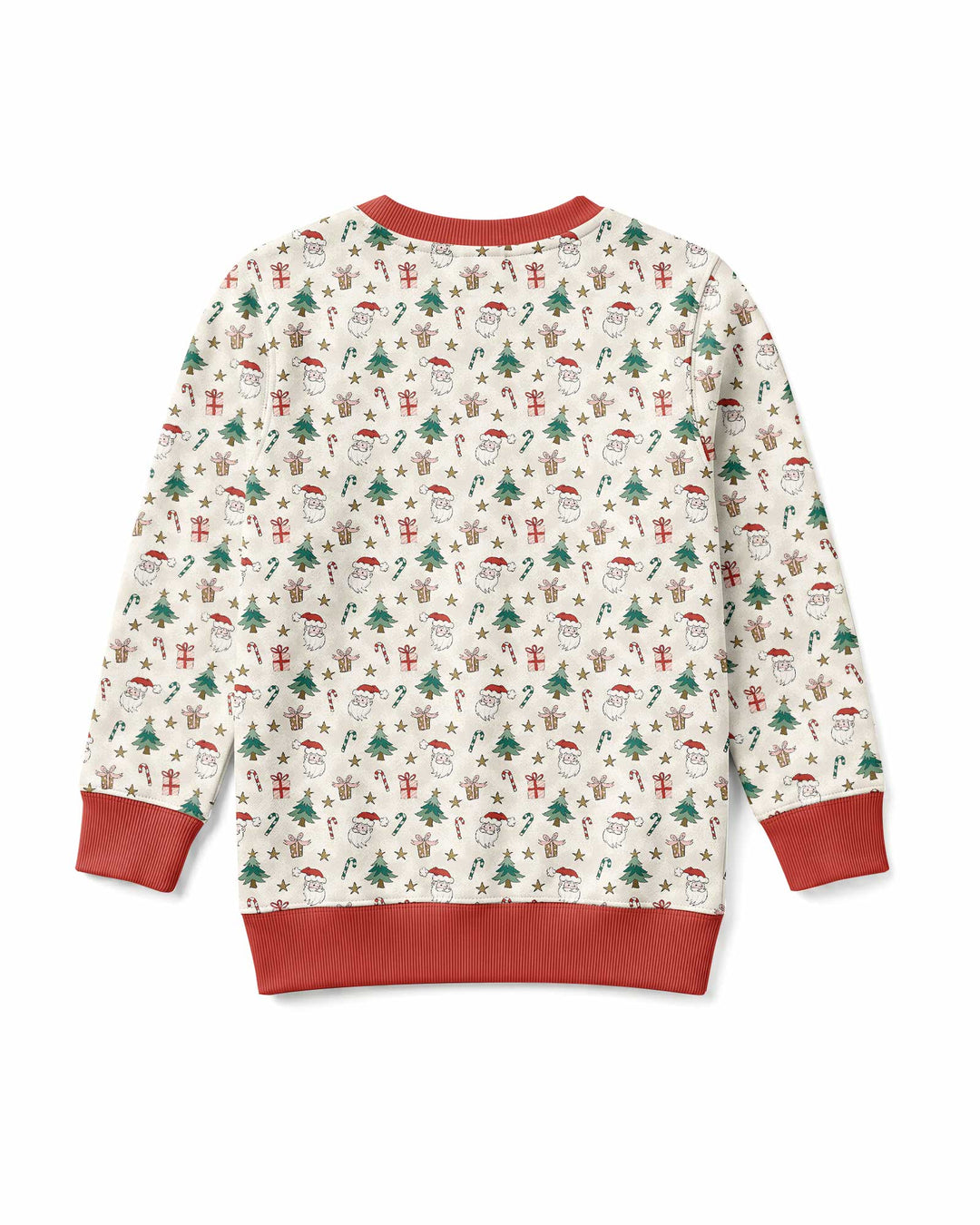 Snowy Santa Bamboo Crewneck Sweatshirt